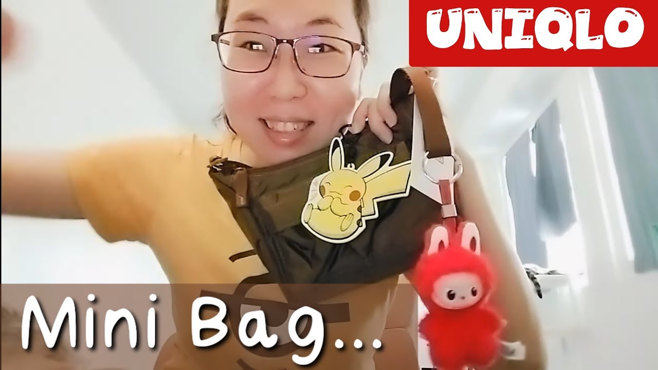 開箱😅Uniqlo寶可夢Labubu送小盲袋.鏡子