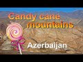 Azerbaijan. Candy Cane Mountains of Khizi. Travels on two wheels.