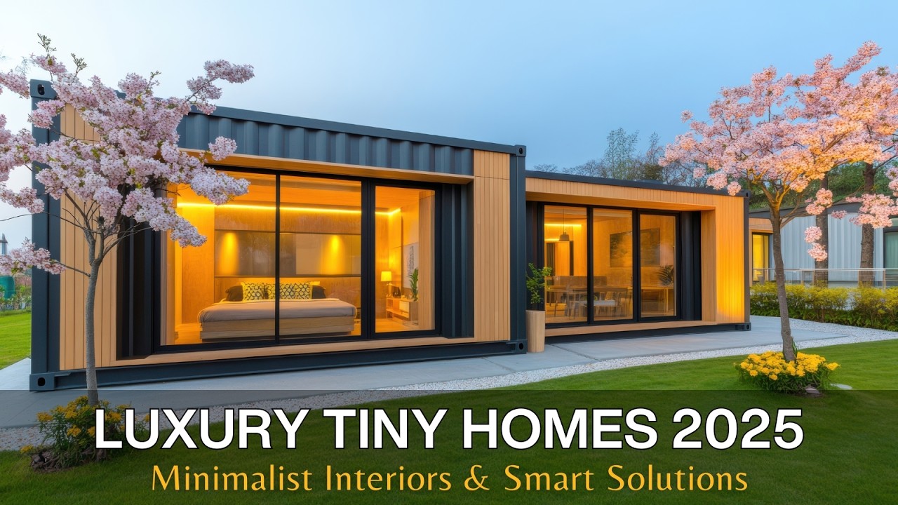 Luxury Tiny Homes 2025 | Space-Saving Furniture & Minimalist Design ...