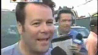 Robby Gordon calls Michael Waltrip a piece of shit.