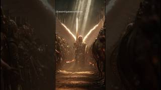 185 000 SOLDADOS ENCARANDO O ANJO DE  DEUS #deus  #biblia #fé #curtas