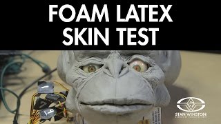 Animatronic Head Foam Latex Skin Test