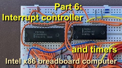 More I/O devices: Interrupt controller and timers - 16-bit Intel x86 breadboard computer [part 6]