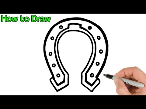 Video: How To Draw A Horseshoe