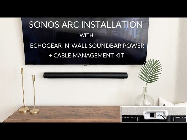 How to hide Sonos Arc Soundbar Wires in the Wall [Up to Code]