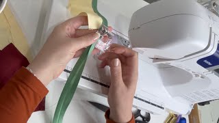 Como usar calcador de viés na  máquina doméstica e na industrial. #costurando 