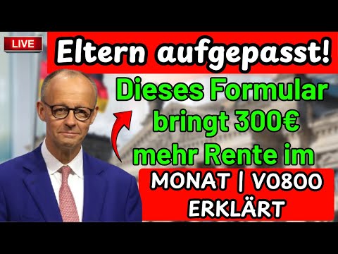 Holen Sie sich kostenlos das Formular V0800 von der Deutschen Rentenversicherung herunter