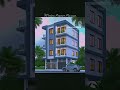 Modern Exterior Elevation Design (G+3) Floors #3dsmax #3dwalkthrough #3danimation #exteriorrender