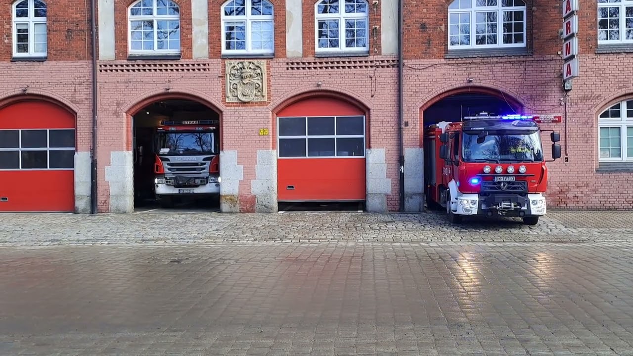 Wyjazd alarmowy 308-22-25 JRG 8 Wrocław