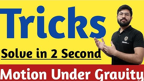 Motion under gravity Tricks jee Neet | Short Tricks motion under gravity Class 11th Physics JEE Neet