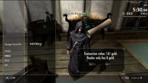 Skyrim All Main Quests in  44:10.35 IGT