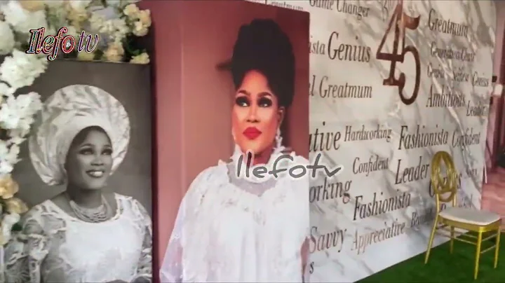 PEOPLE GETTING READY FOR MASSIVE 45TH BIRTHDAY OF BISI IBIDAPO OBEY