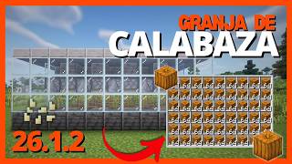 Granja de Calabazas AUTOMÁTICA en Minecraft 26.1.2 ⚡ Tutorial Fácil y RÁPIDO (Tiny Takeover)