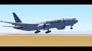 American Boeing 777-200Er Landing At Denver Airport screenshot 3