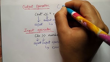 input and output operators in c++ | Cin,Cout | HINDI |Object Oriented  C++ | Lec-8 | Niharika panda