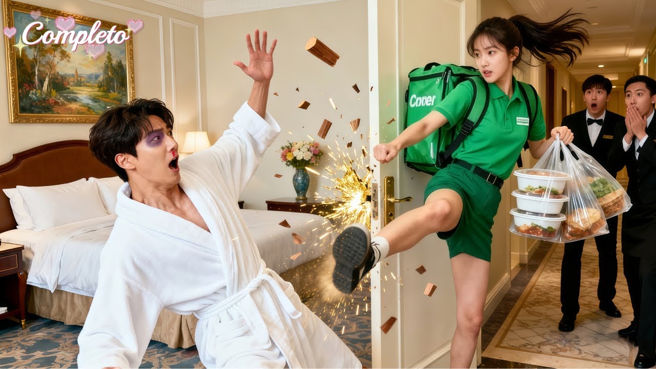 💞CEO preso em hotel por 1semana! Até q uma pobre entregadora arrombou a porta&salvou! Amor começou!