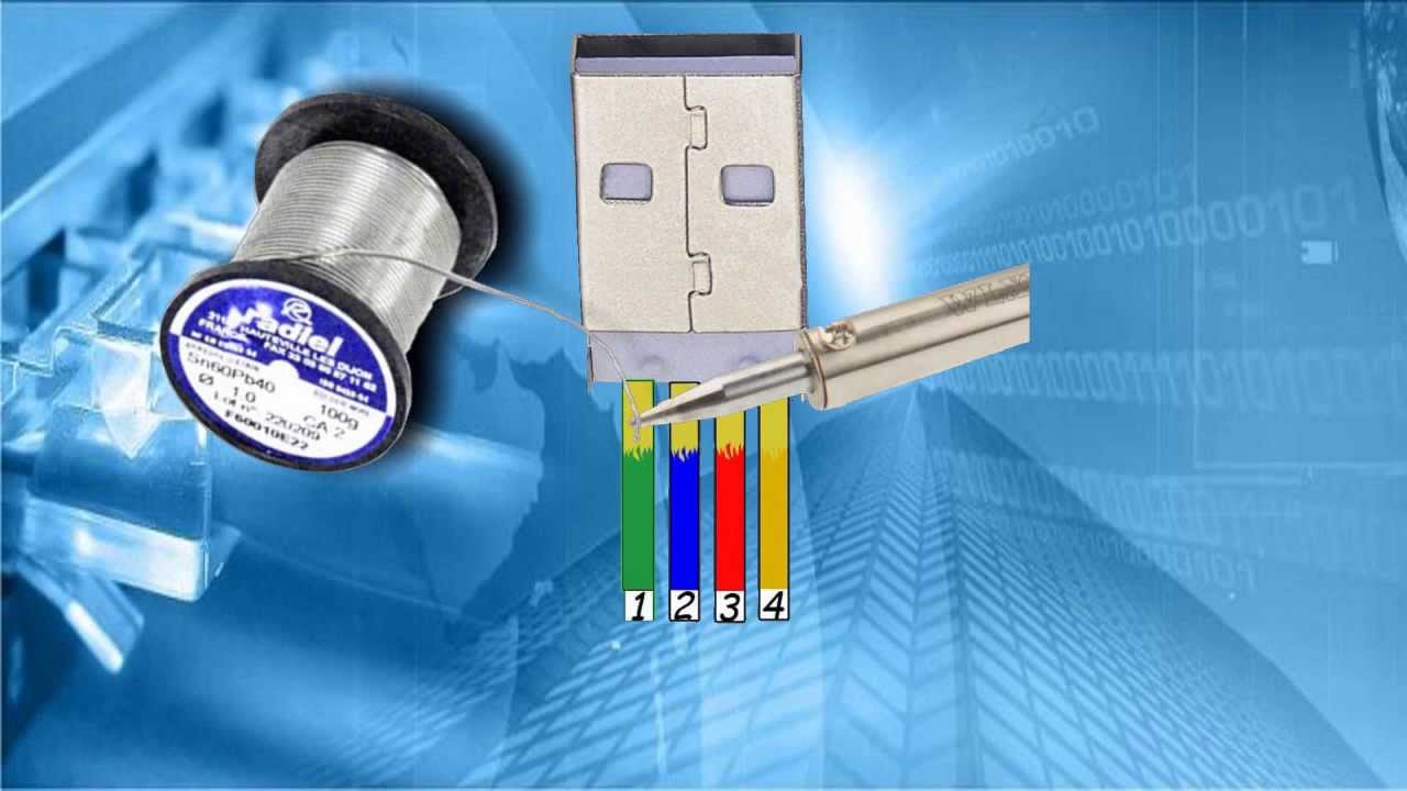 Reparación de la conexión del Mouse (USB) - YouTube usb keyboard wiring diagram 