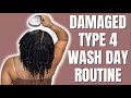 I Desperately Need This BOMB Natural Hair Wash Day Routine For Dry And Damaged Type 4 Hair!