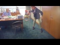 Tucker drops his keys...