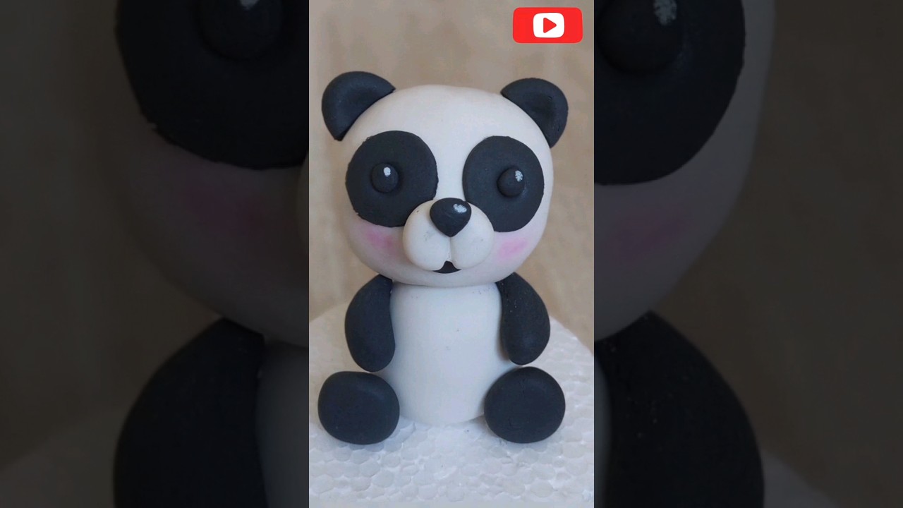 Fondant PANDA cake topper ♥️ 