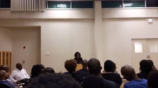 Tiisetso Mathole at Bra Willie' memorial poetry session ant UB