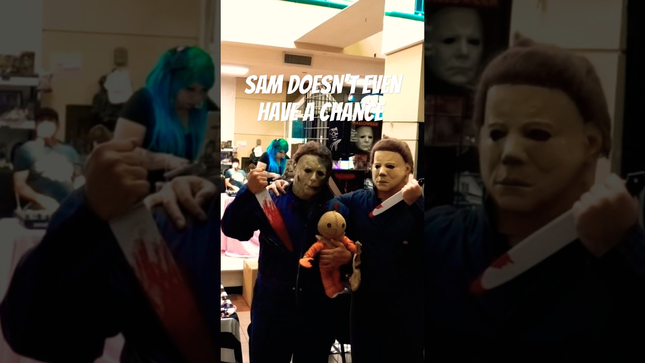 Michael Myers kidnapped, Baby Sam! #halloween #trickrtreat #michaelmyers