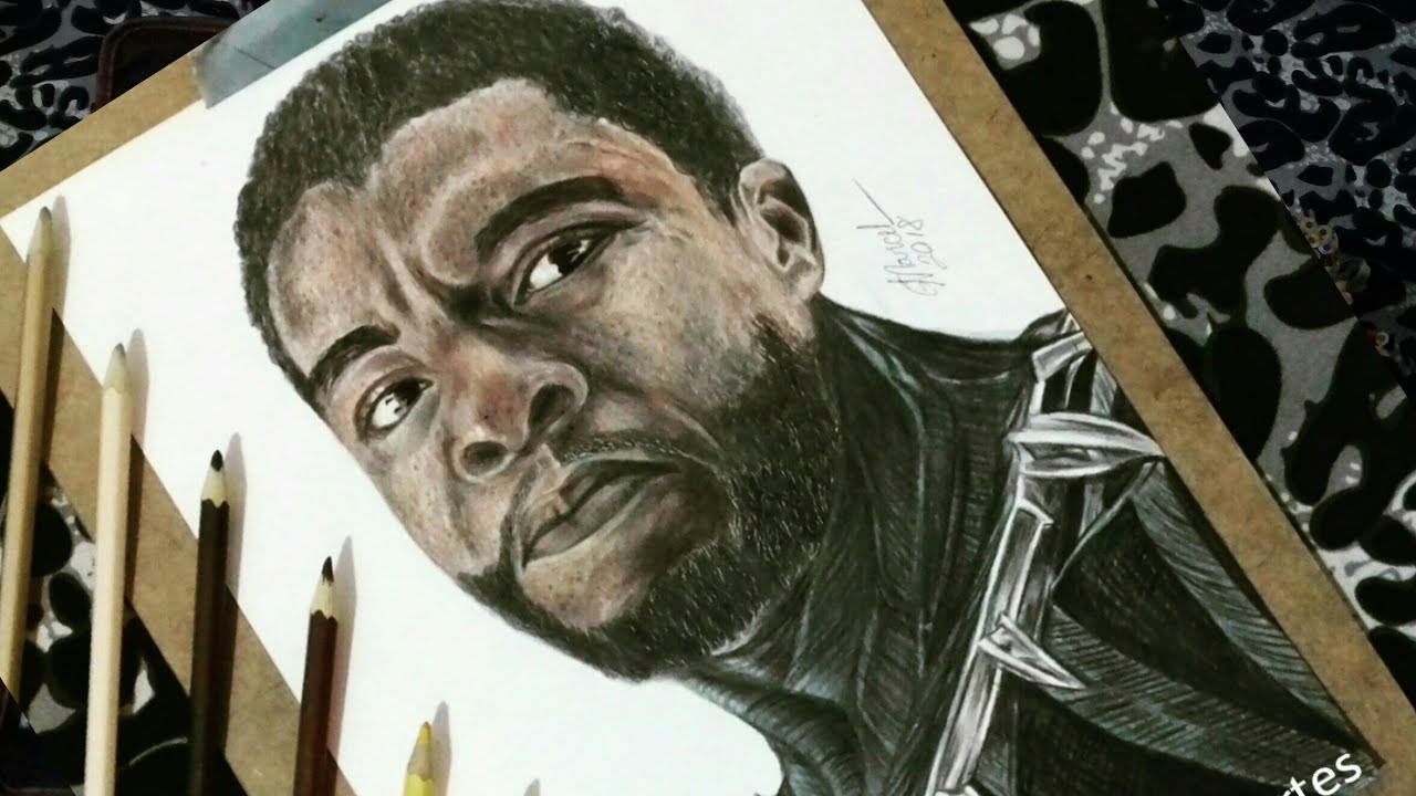 pantera negra chadwick boseman resultado do desenho nas lives