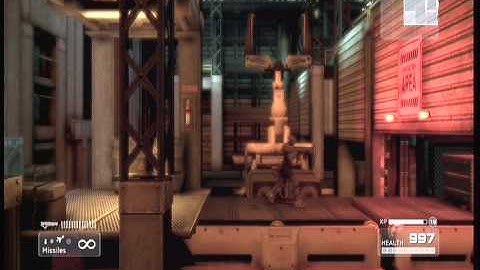 Shadow Complex: conveyor troube in Section E: Weapons Testing