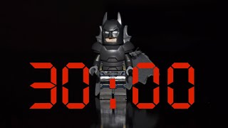 30-Minute Batman Countdown Time! 🦇🎯 Action-Packed Music & Alarms