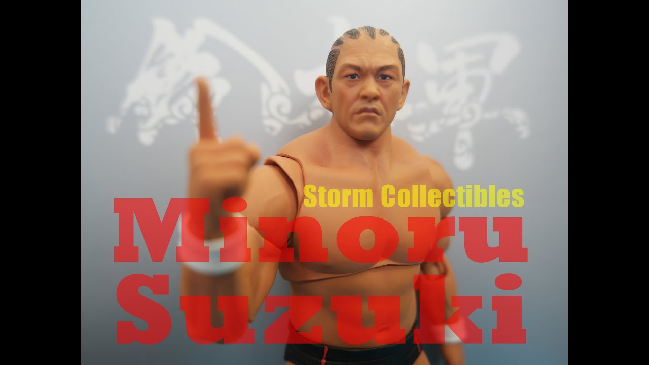 Storm Collectibles Minoru Suzuki Action Figure Review New Japan