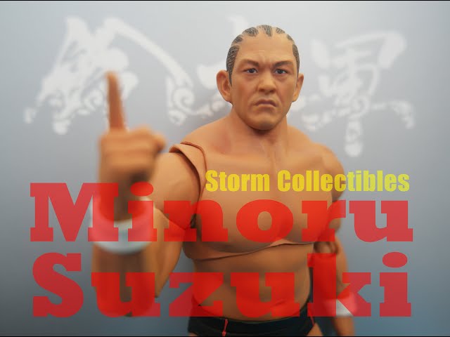 Storm Collectibles Minoru Suzuki Action Figure Review New Japan