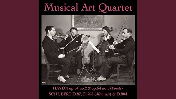 String Quartet in C Major, Op. 54 No. 2, Hob. III:57: III. Menuetto. Allegretto