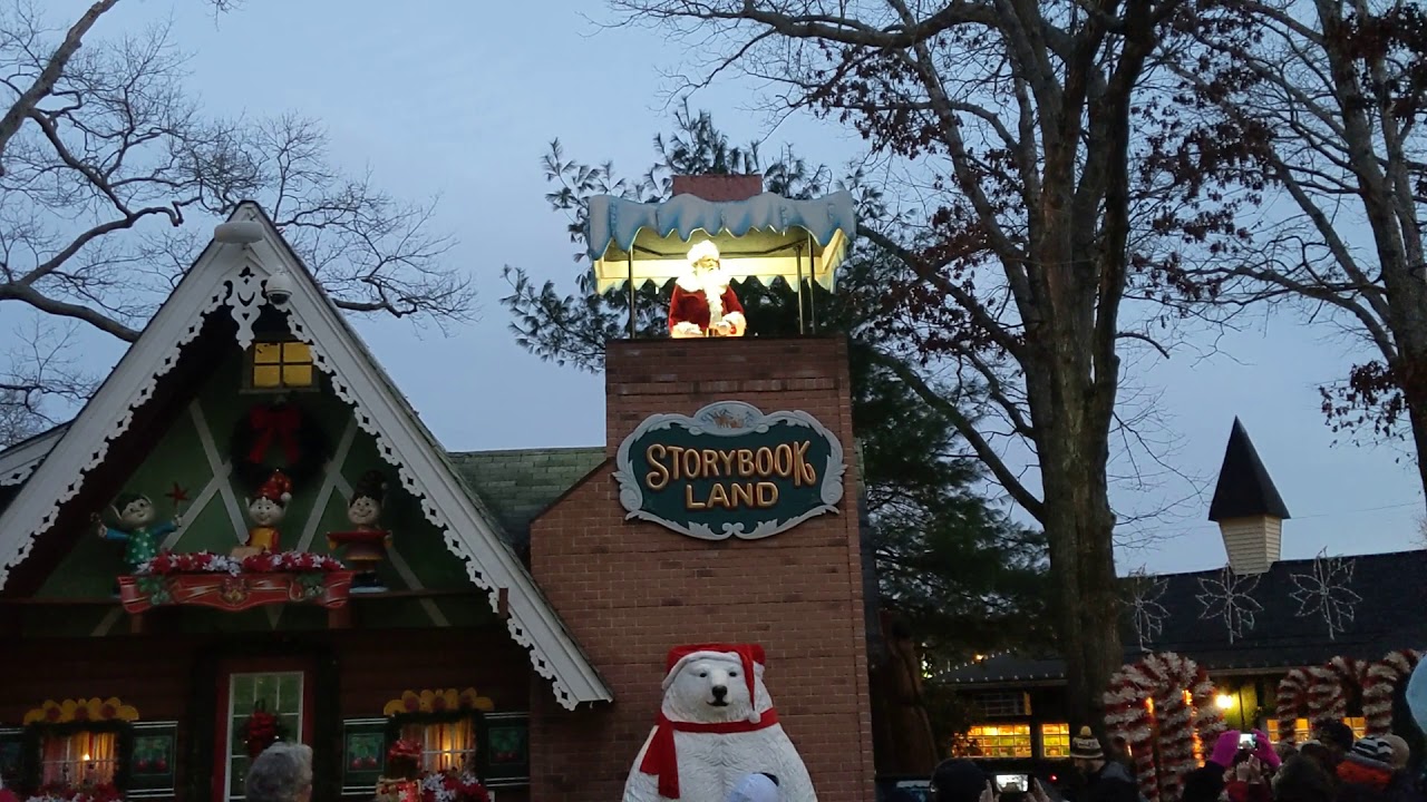 StoryBook Land 2018 Santa lighting of the park. YouTube
