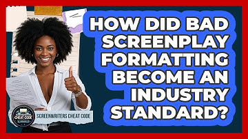 How Did Bad Screenplay Formatting Become An Industry Standard? - Screenwriter