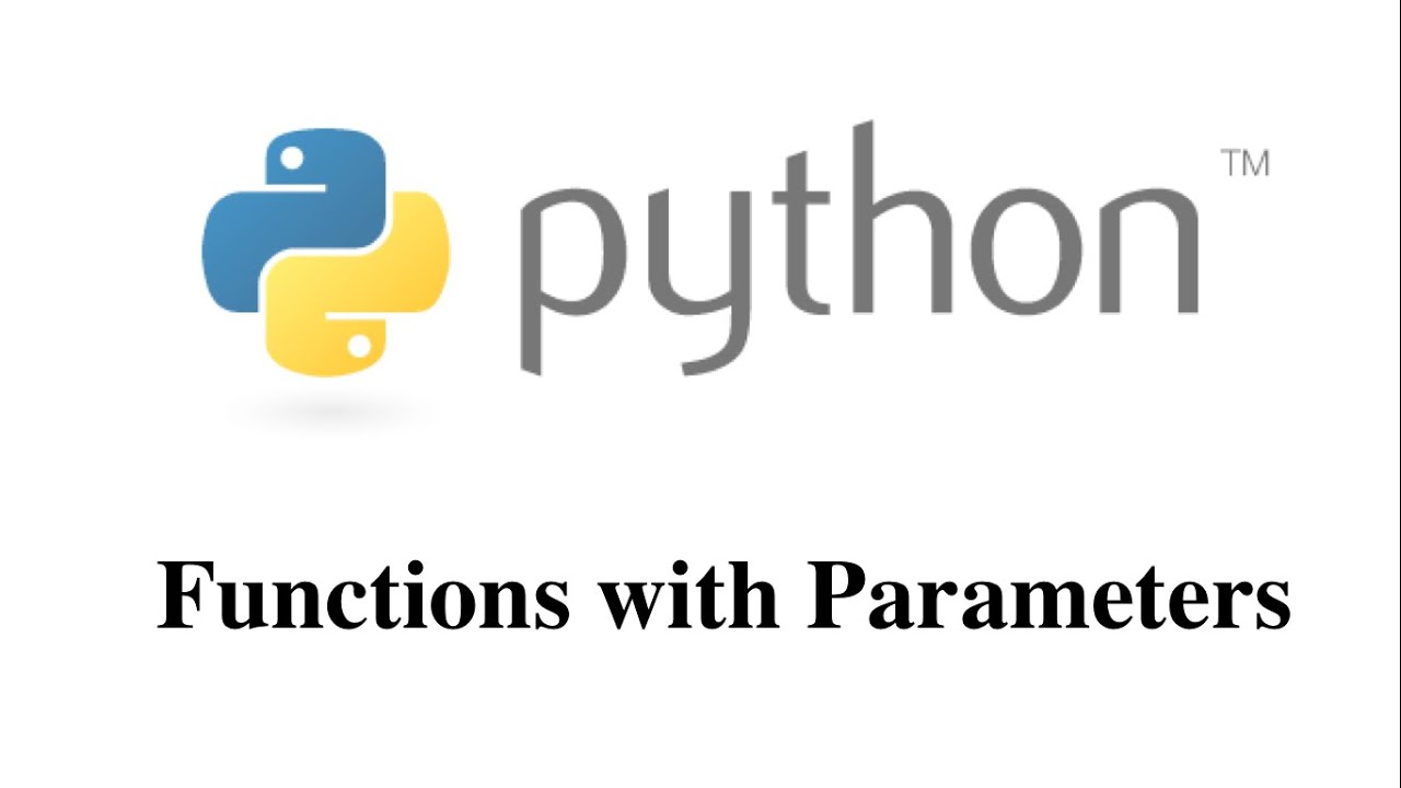 Functions with Parameters in Python [HD 1080p] - YouTube