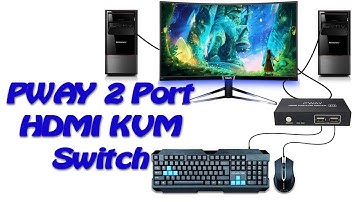 PWAY 2 Port HDMI KVM Switch