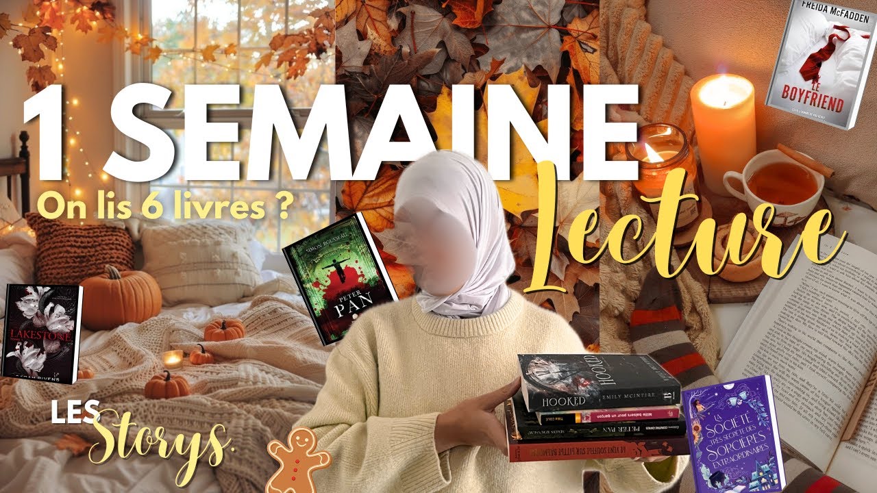 WEEKLY VLOG - DEFI 6 LIVRES EN 6 JOURS (vlog lecture, revue, maison, automne...)