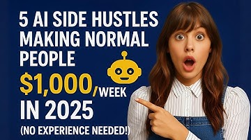 5 AI Side Hustles Making Normal People $1,000/Week in 2025 (No Experience Needed!)