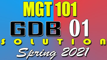 MGT101 GDB 1 Solution 2021 | MGT101 Spring 2021 GDB | AM Knowledge Official
