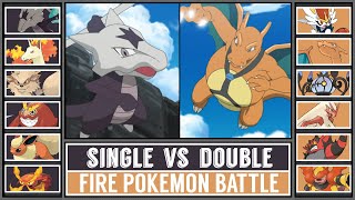 FIRE Pokémon Battle | SINGLE EVOLUTION vs DOUBLE EVOLUTION | Pokémon SwSh