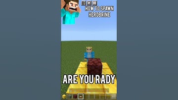 How to spawn HEROBRINE in minecraft. herobrine addon🔥