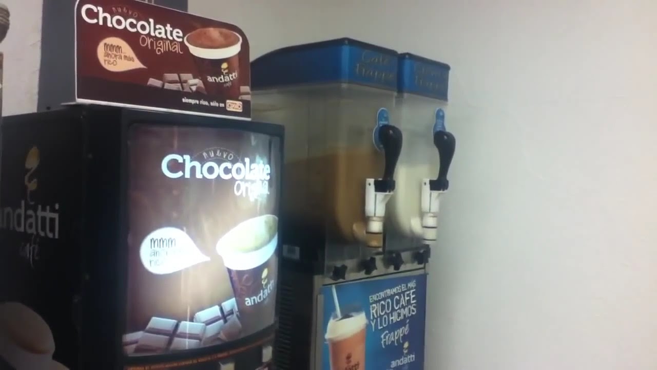 Maquina de frapuccino del Oxxo YouTube