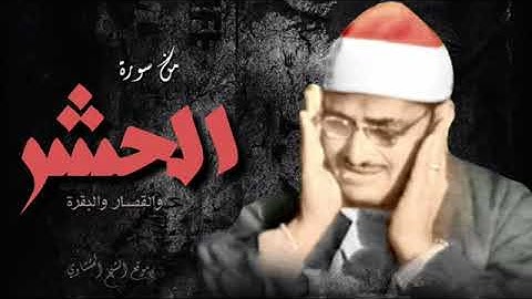 تلاوة رائعة من سورة الحشر الشيخ محمد صديق المنشاوي