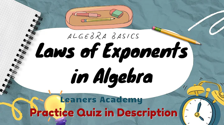 Algebra Basics: Laws of Exponents. Exponent rules. Powers & Exponent. Solving exponents with example