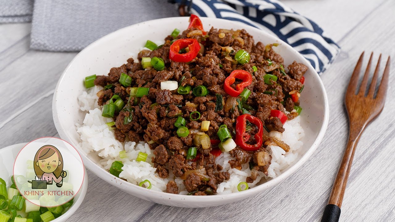 How to make easy Mongolian ground beef - YouTube