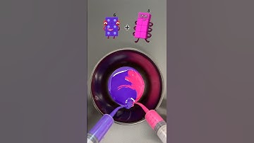 Numbers 6 + 8 = 🤔 Guess the mixed #numberblocks #insideout2 #satisfying #colors #relaxing