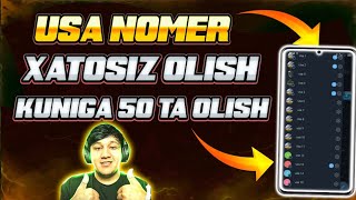 USA NOMER OLISH 2023 // XATOSIZ CHEKSIZ USA VA POLSHA NOMER OLISH // KUNIGA 50 TA NOMER OLISH