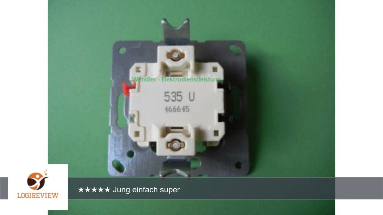 Jung 535u Doppel Taster 2 Schliesser Erfahrungsbericht Review Test Youtube