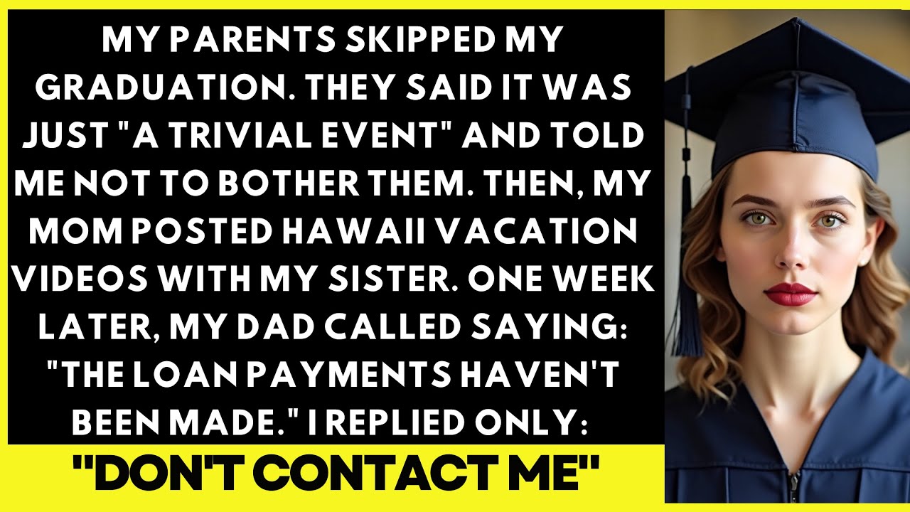 My Parents Skipped My Graduation, Calling It “A Trivial Event For Someone At The Bottom.” So I…