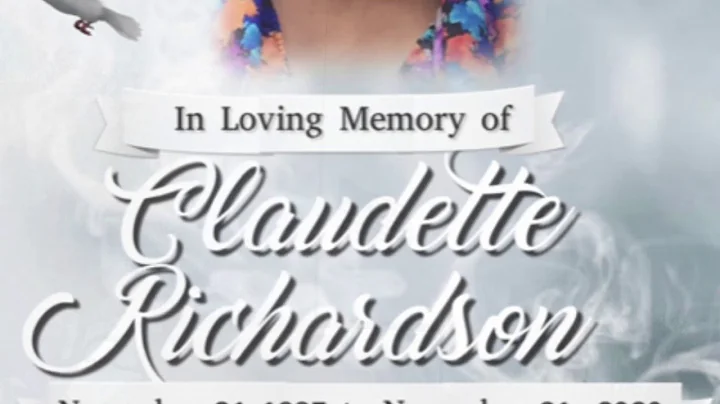 Final Farewell to Claudette Richardson